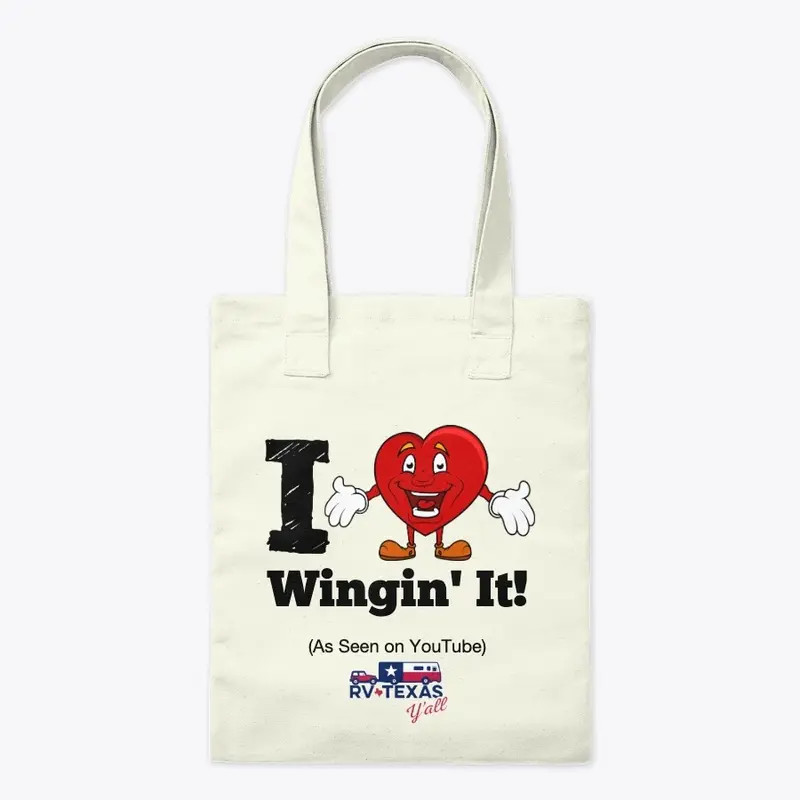 I Love Wingin' It! Tote Bag